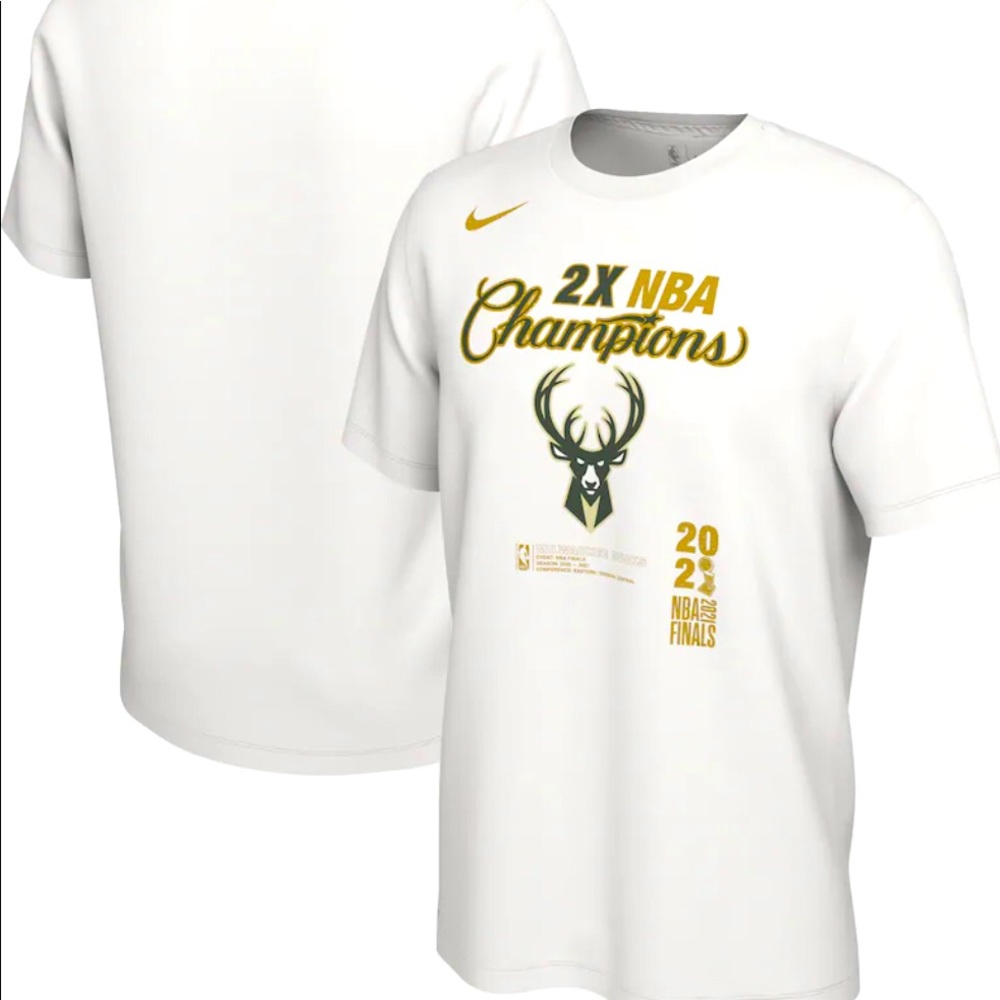 Milwaukee Bucks Men's Nike 2021 NBA Finals Champions Locker Room Tee T-Shirt